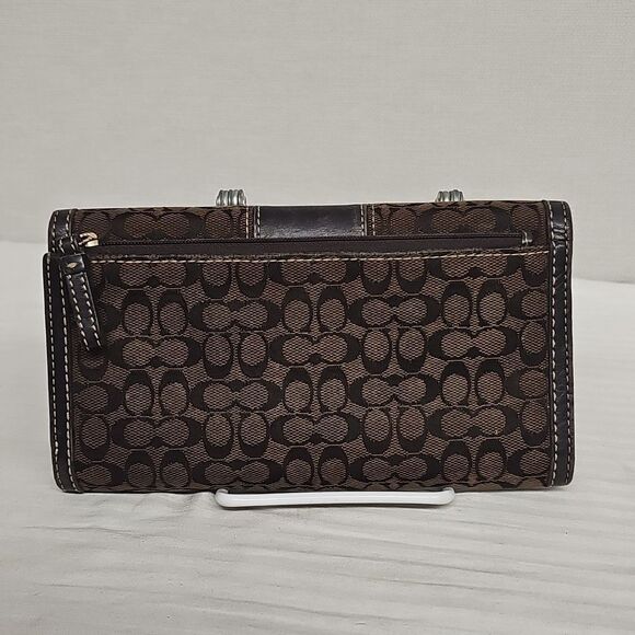 COACH TRI-FOLD CANVAS & LEATHER WALLET BFPM-03-070 - Picture 4 of 5